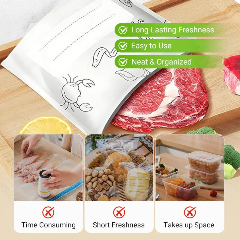 ♻️ Reusable Aluminum Foil Storage Bags – 10 Pcs