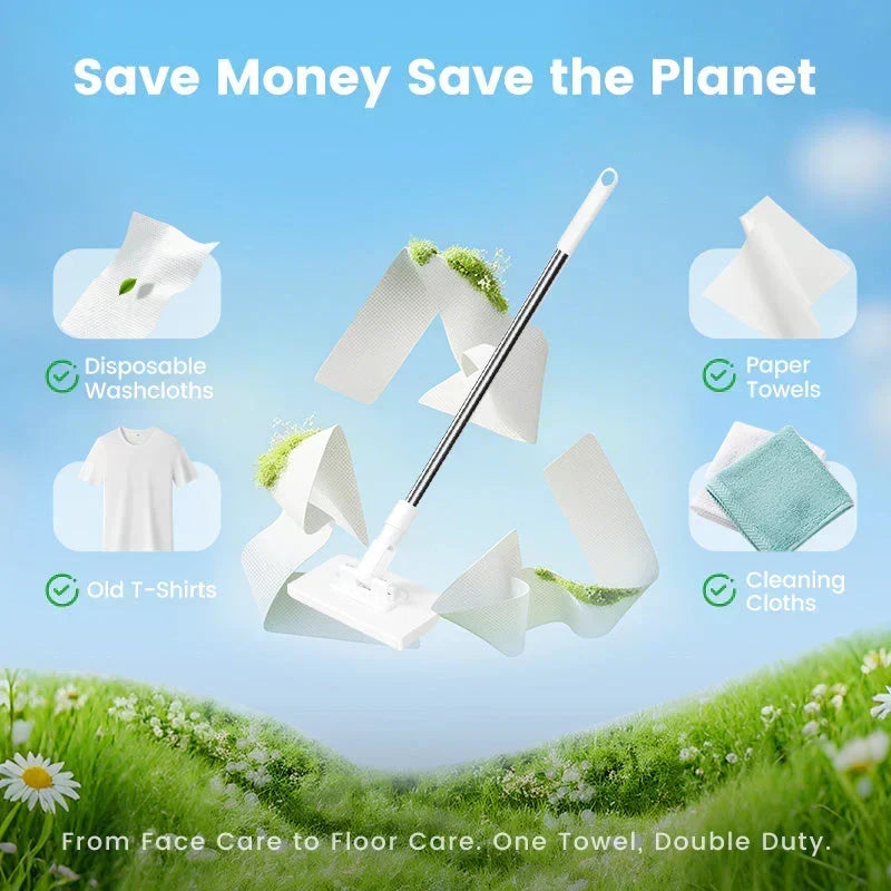 🧹 360° Swivel Extendable Flat Mop