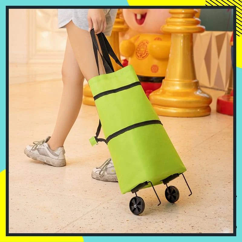 🛒 2-in-1 Folding Shopping Cart – Portable & Lightweight