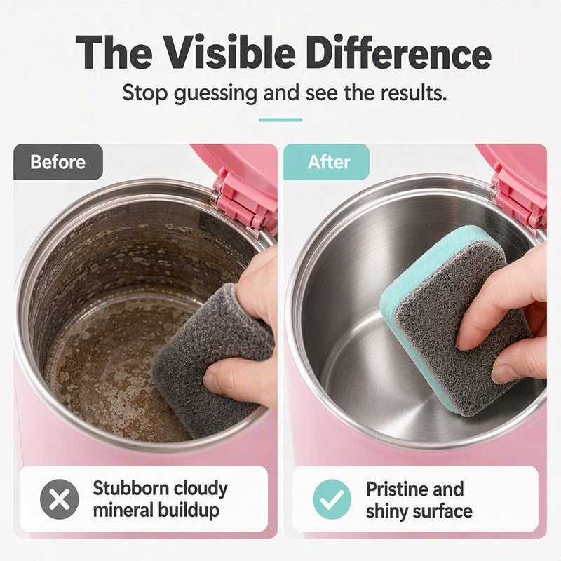 🧽 Limescale & Hard Water Stain Cleaning Sponge