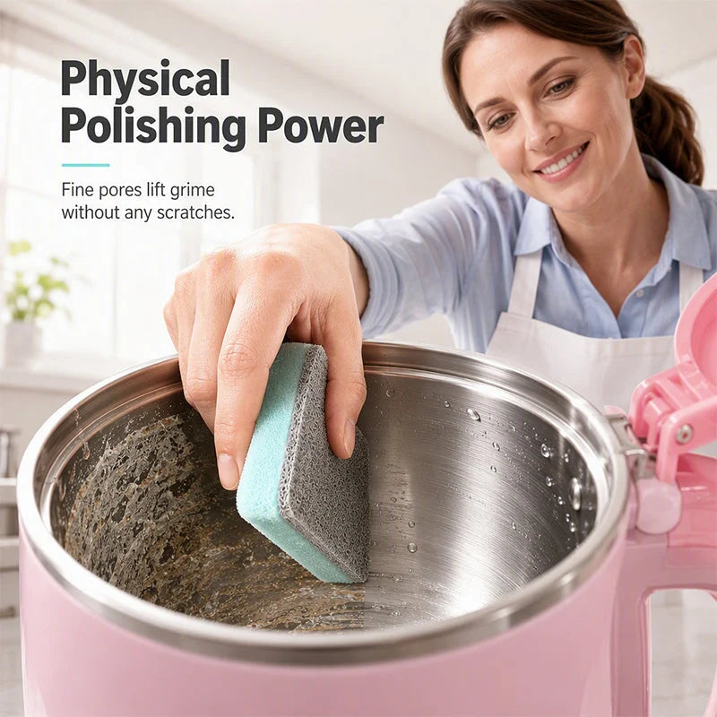 🧽 Limescale & Hard Water Stain Cleaning Sponge