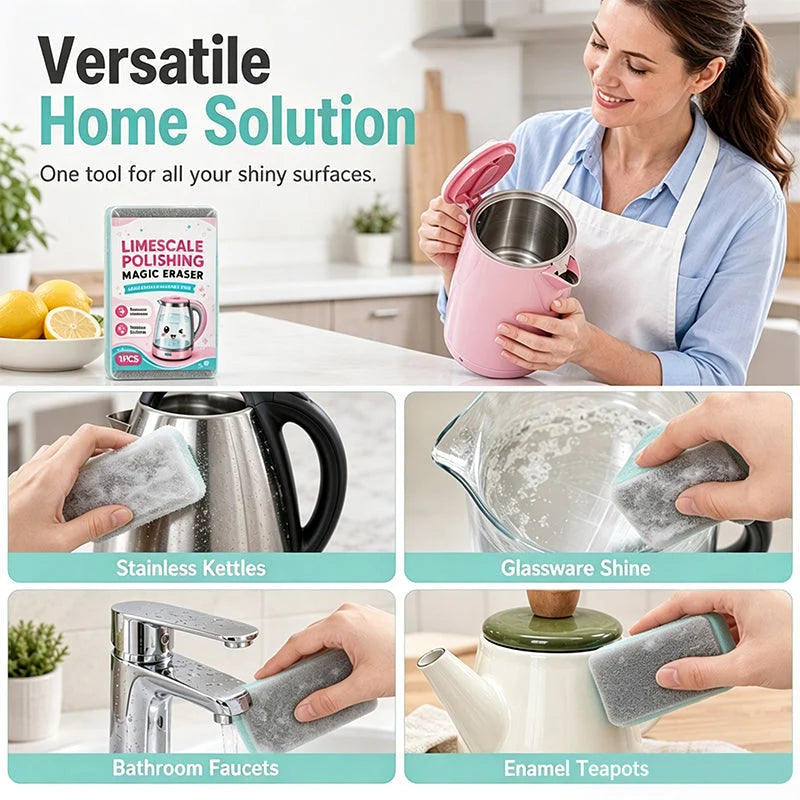 🧽 Limescale & Hard Water Stain Cleaning Sponge